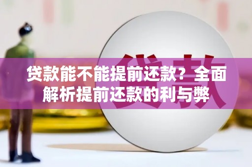 漳州贷款能不能提前还款？全面解析提前还款的利与弊