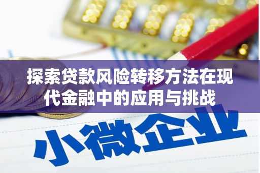 漳州探索贷款风险转移方法在现代金融中的应用与挑战