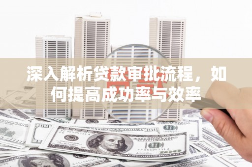 漳州深入解析贷款审批流程，如何提高成功率与效率
