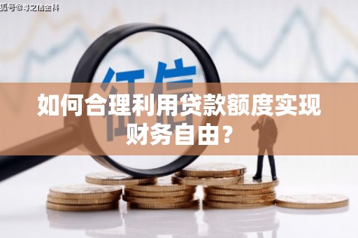 漳州如何合理利用贷款额度实现财务自由？