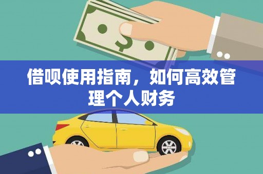 漳州借呗使用指南，如何高效管理个人财务