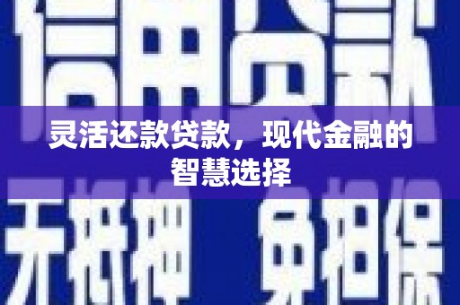 漳州灵活还款贷款，现代金融的智慧选择