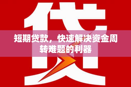 漳州短期贷款，快速解决资金周转难题的利器