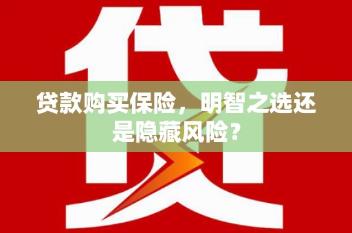漳州贷款购买保险，明智之选还是隐藏风险？