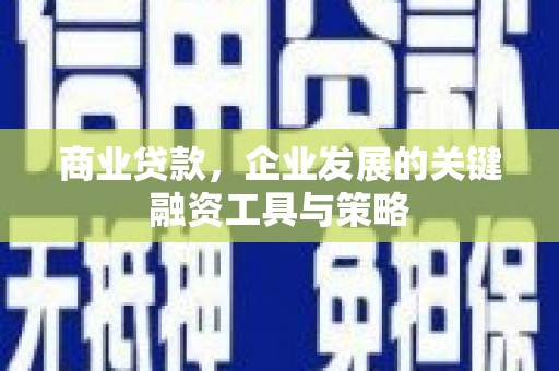 漳州商业贷款，企业发展的关键融资工具与策略