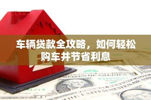 漳州车辆贷款全攻略，如何轻松购车并节省利息