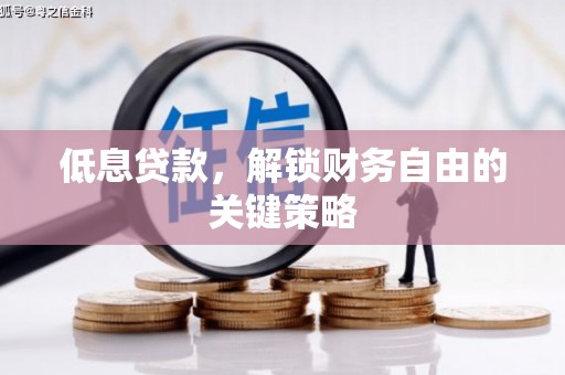 漳州低息贷款，解锁财务自由的关键策略