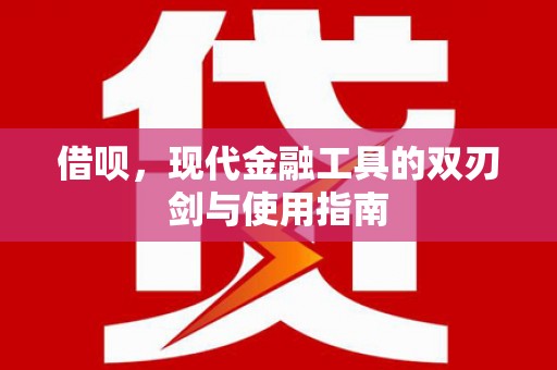 漳州借呗，现代金融工具的双刃剑与使用指南