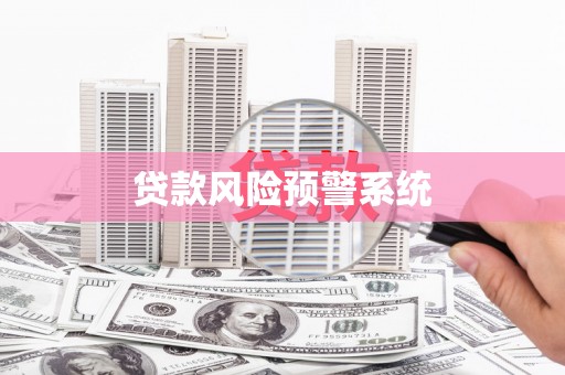 漳州贷款风险预警系统