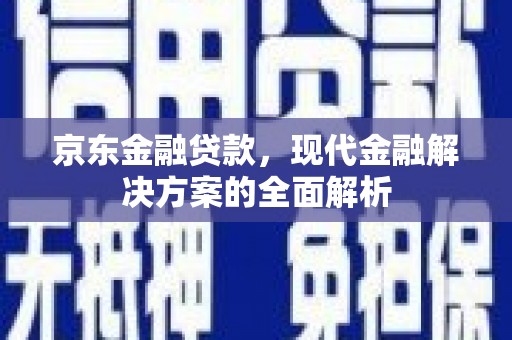漳州京东金融贷款，现代金融解决方案的全面解析