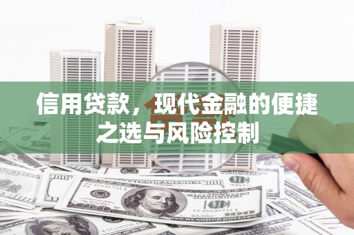 漳州信用贷款，现代金融的便捷之选与风险控制
