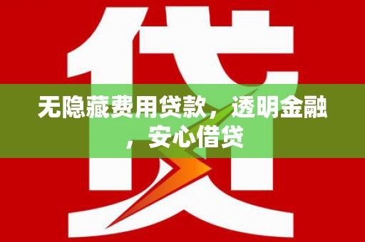 漳州无隐藏费用贷款，透明金融，安心借贷