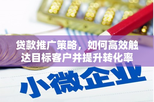 漳州贷款推广策略，如何高效触达目标客户并提升转化率