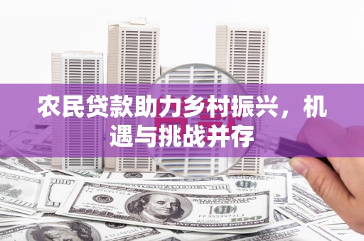漳州农民贷款助力乡村振兴，机遇与挑战并存