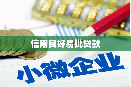 漳州信用良好易批贷款