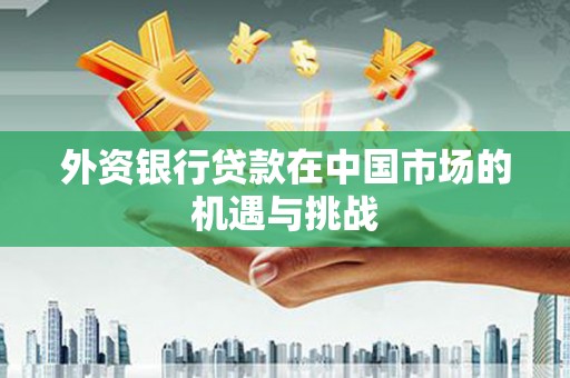 漳州外资银行贷款在中国市场的机遇与挑战