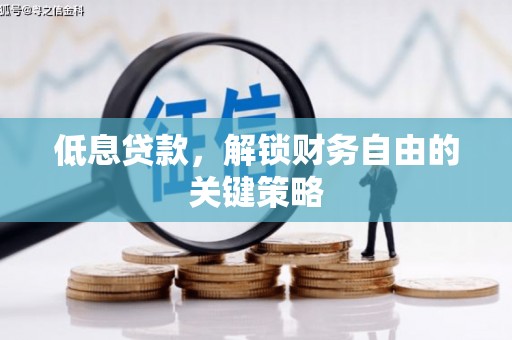 漳州低息贷款，解锁财务自由的关键策略