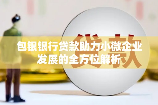 漳州包银银行贷款助力小微企业发展的全方位解析