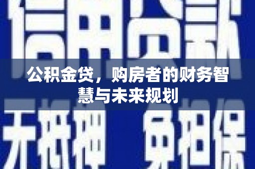 漳州公积金贷，购房者的财务智慧与未来规划