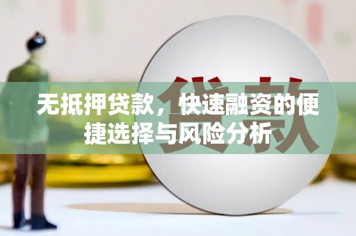 漳州无抵押贷款，快速融资的便捷选择与风险分析