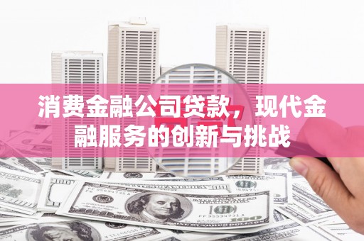 漳州消费金融公司贷款，现代金融服务的创新与挑战