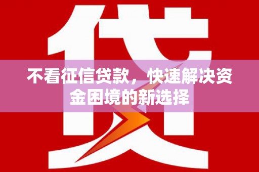 漳州不看征信贷款，快速解决资金困境的新选择