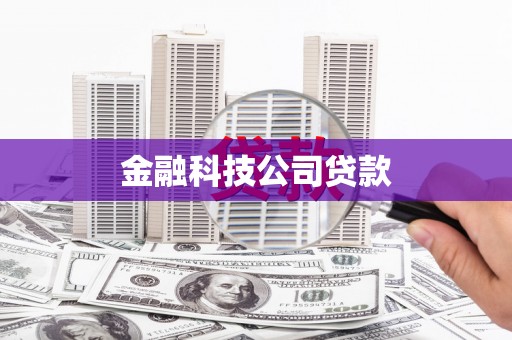 漳州金融科技公司贷款