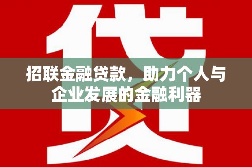 漳州招联金融贷款，助力个人与企业发展的金融利器