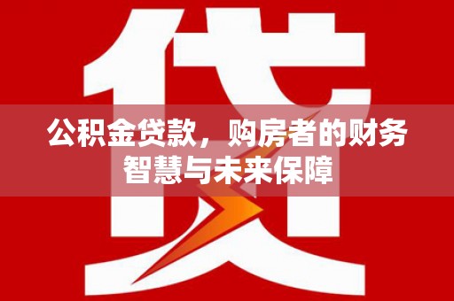 漳州公积金贷款，购房者的财务智慧与未来保障