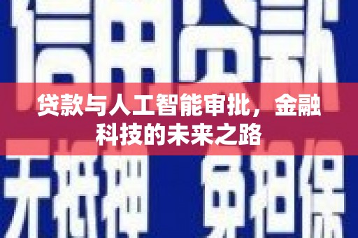 漳州贷款与人工智能审批，金融科技的未来之路
