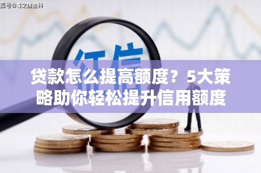 漳州贷款怎么提高额度？5大策略助你轻松提升信用额度