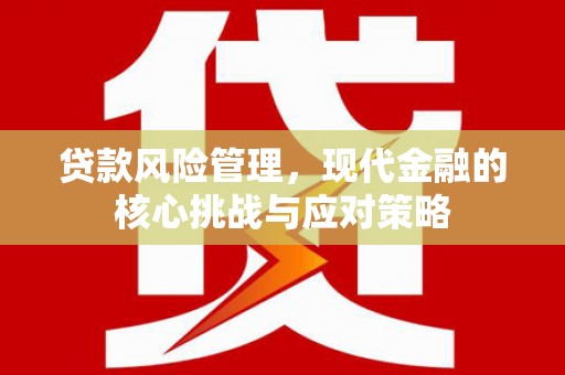 漳州贷款风险管理，现代金融的核心挑战与应对策略