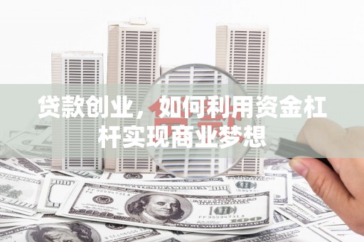漳州贷款创业，如何利用资金杠杆实现商业梦想