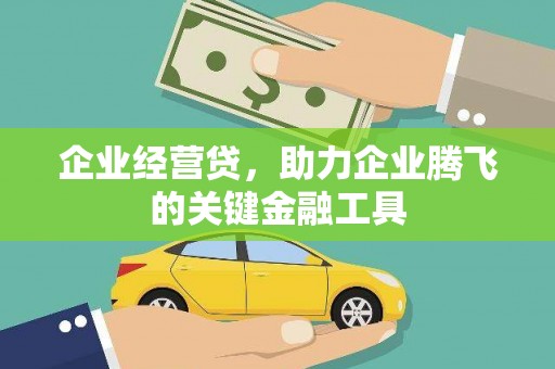 漳州企业经营贷，助力企业腾飞的关键金融工具