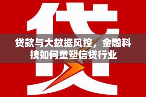 漳州贷款与大数据风控，金融科技如何重塑信贷行业
