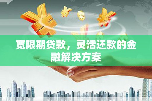 漳州宽限期贷款，灵活还款的金融解决方案