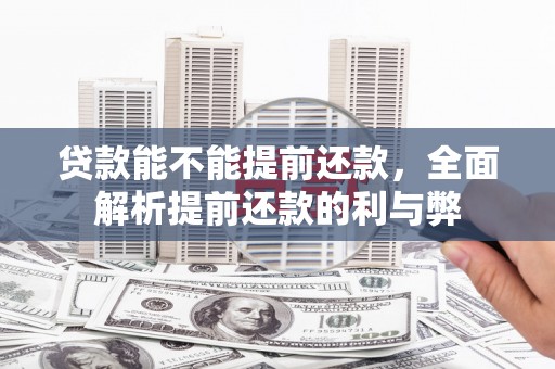 漳州贷款能不能提前还款，全面解析提前还款的利与弊