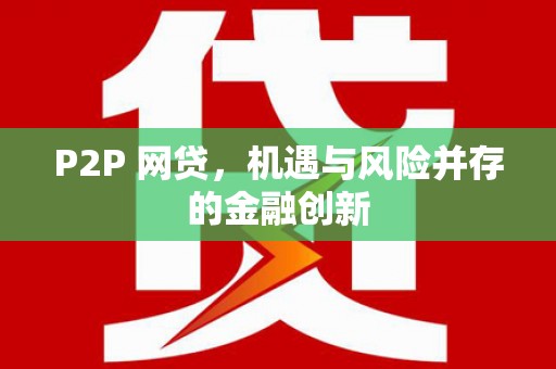 漳州P2P 网贷，机遇与风险并存的金融创新