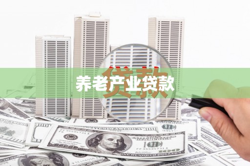 漳州养老产业贷款