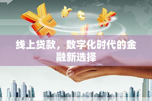漳州线上贷款，数字化时代的金融新选择